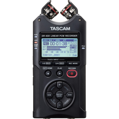 מכשיר הקלטה נייד מקצועי Tascam DR-40X