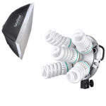 תאורה קבועה ל-5 נורות כולל סופטבוקס Godox TL-5K with 60X60cm softbox