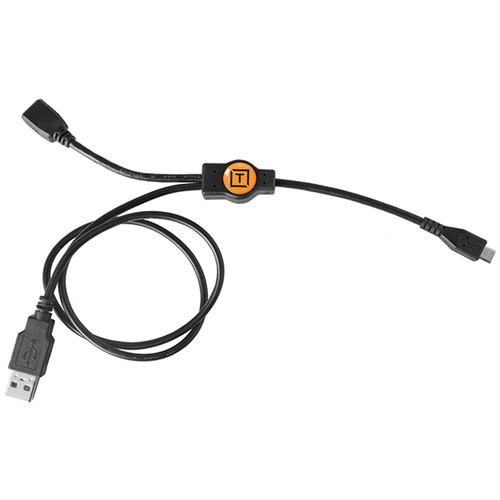כבל Tether Tools USB Type-A Male to USB Micro-B Male & USB Micro-B Female