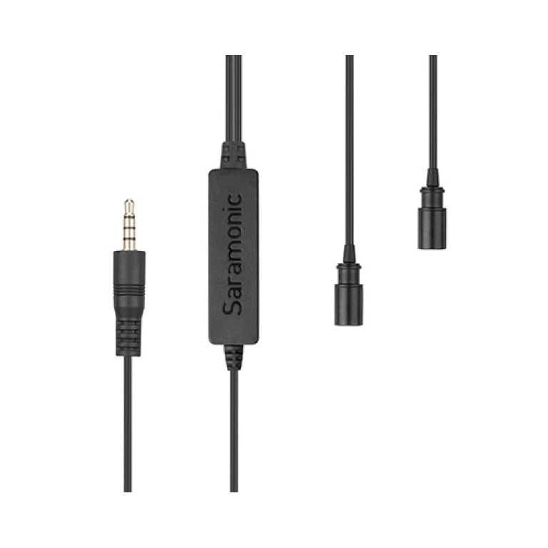 מיקרופון דש כפול Saramonic lavmicro 2m