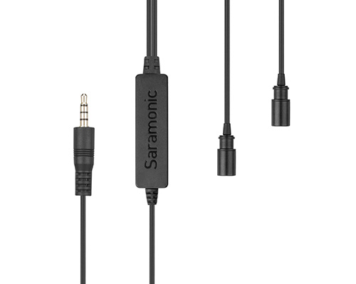 מיקרופון דש כפול Saramonic lavmicro 2m