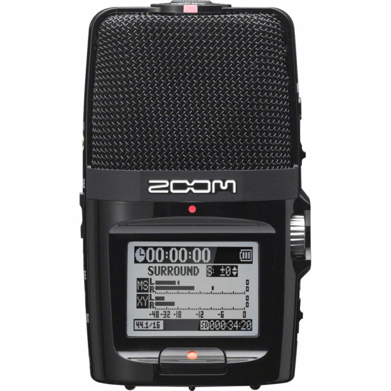 מקליט סאונד נייד מקצועי קומפקטי Zoom H2n