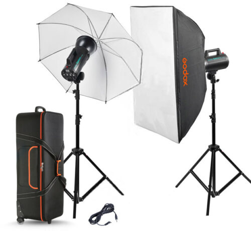 קיט 2 פלאשים סטודיו GODOX GS-400IIE