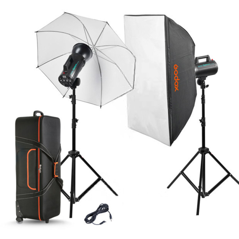 קיט 2 פלאשים סטודיו GODOX GS-400IIE