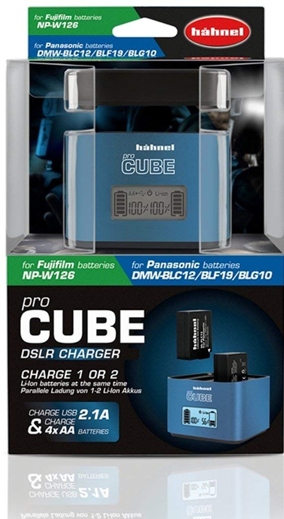 מטען אוניברסלי 2 Hahnel Pro CUBE לסוללות FujiFilm ו Panasonic