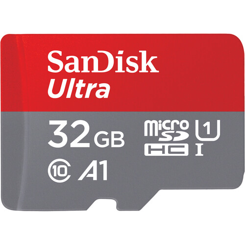 כרטיס זיכרון Sandisk Ultra Micro SD 32gb 120mbp/s