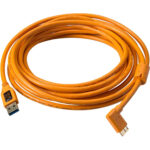 כבל Tether Tools TetherPro USB 3.0 Type-A Male to Micro-USB Right-Angle Male 4.6m