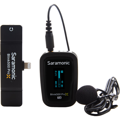 מיקרופון אלחוטי למכשירי iOS אייפון / אייפוד Saramonic Blink 500 ProX B3