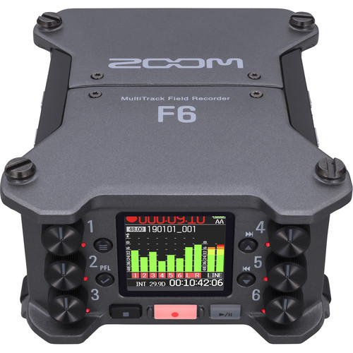 zoom f6 field recorder מכשיר הקלטה לשטח