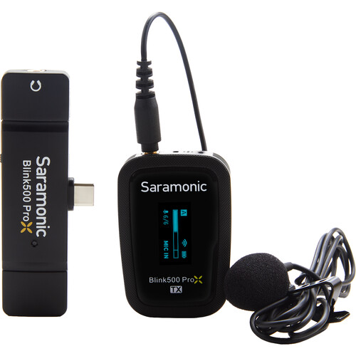 מיקרופון אלחוטי למכשירי C-Type אנדרואיד Saramonic blink500 B5 X pro
