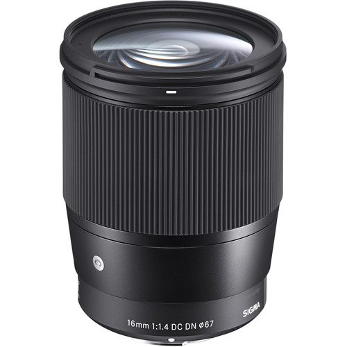 עדשה Sigma 16mm f/1.4 dc dn למצלמות Sony - יבואן רשמי