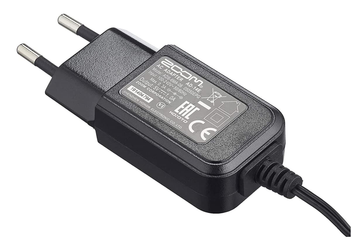 שנאי חשמל עבור מכשיר הקלטה Zoom Q3, H4n, R16.