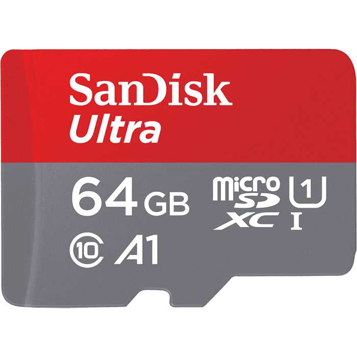 כרטיס זיכרון SANDISK ULTRA microSD UHS-I CARD 64GB